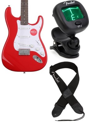 Squier 0373250558 + Fender 0239978005 + Fender 0990662043 Value Bundle