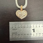 Lagos Caviar SS 18k Rose Gold Pink Dia. Pave Heart Pendant Necklace — photo 2