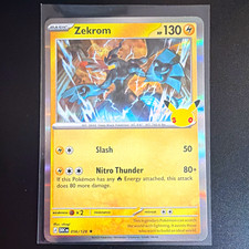Zekrom Holo Rara Carta Pokemon 056/128 Celebrazioni 2021 Pokemon TCG