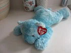 Vintage 2001 Ty Baby Cuddlecub Blue Plush Bear  With Tags