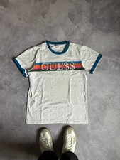 Guess Asap Rocky Shirt Weiß Bestickt Heavyweight Large Originals