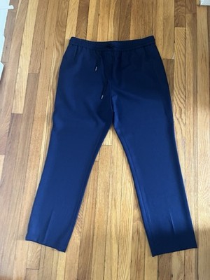 PS Paul Smith Navy Pull On Drawstring Pants 26  Inseam Sz 44 (US 30 in)