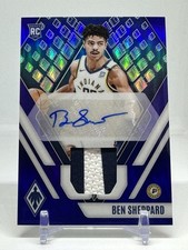 2023-24 PANINI PHOENIX BEN SHEPPARD PURPLE RC PATCH AUTO /25 INDIANA PACERS PL