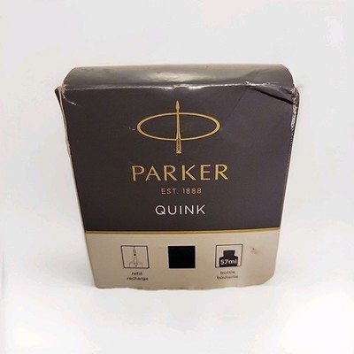 Parker Quink Bottled Ink for Fountain Pens Blue 57mL (1.92oz).