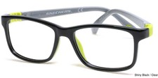 Skechers SE1199 001 Black/Grey Plastic Kids Optical Eyeglasses Frame 49-15-120