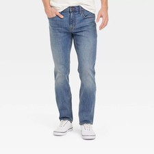 Men's Slim Fit Jeans - Goodfellow  Co Medium Wash 36x30: Cotton