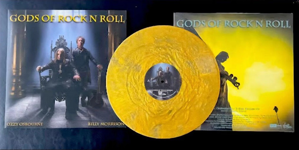Ozzy Osbourne Billy Morrison Gods Of Rock N Roll GOLD Vinyl LP