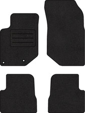 Fußmatten Velours Autoteppich passend für PEUGEOT 208 II satz schwarz