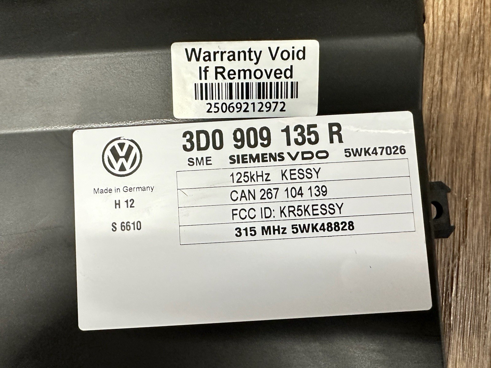 Keyless Go Entry Control Module For 2003-2006 Bentley Continental GT Flying Spur