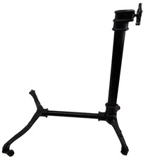 Antique Victorian Cast Iron Side Table Base on Claws And Wheels Hospital Library