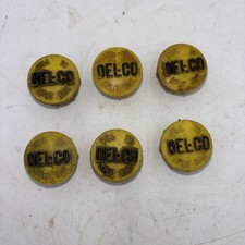1950s 1960s Delco Battery Caps For Automobile Acid Batteries 1950s 1960s Delco Battery Caps For Automobile Acid Batteries