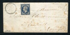 Rare lettre de Saurat pour Lavelanet ( Ariège 1856 ) - Cachet PC 2831