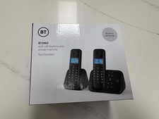 BT BT3960 Twin Digital Cordless Phone with Answer Machine - Black New