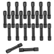 20 Pcs M3 x 30mm Knurled Aluminum Standoff Spacer Column, Black