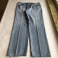 Calvin Klein Jeans Straight-Leg Regular-Fit Blue Denim Jeans Pants Men s Size 38