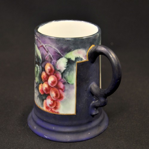 Rosenthal Tankard Mug Bavaria Art Deco Artist M. Mason Red Grapes Gold 1910-1921 - Picture 5 of 18