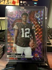 Shedeur Sanders 2025 Panini Mosaic #290 Mosaic Camo Pink RC Variation Browns