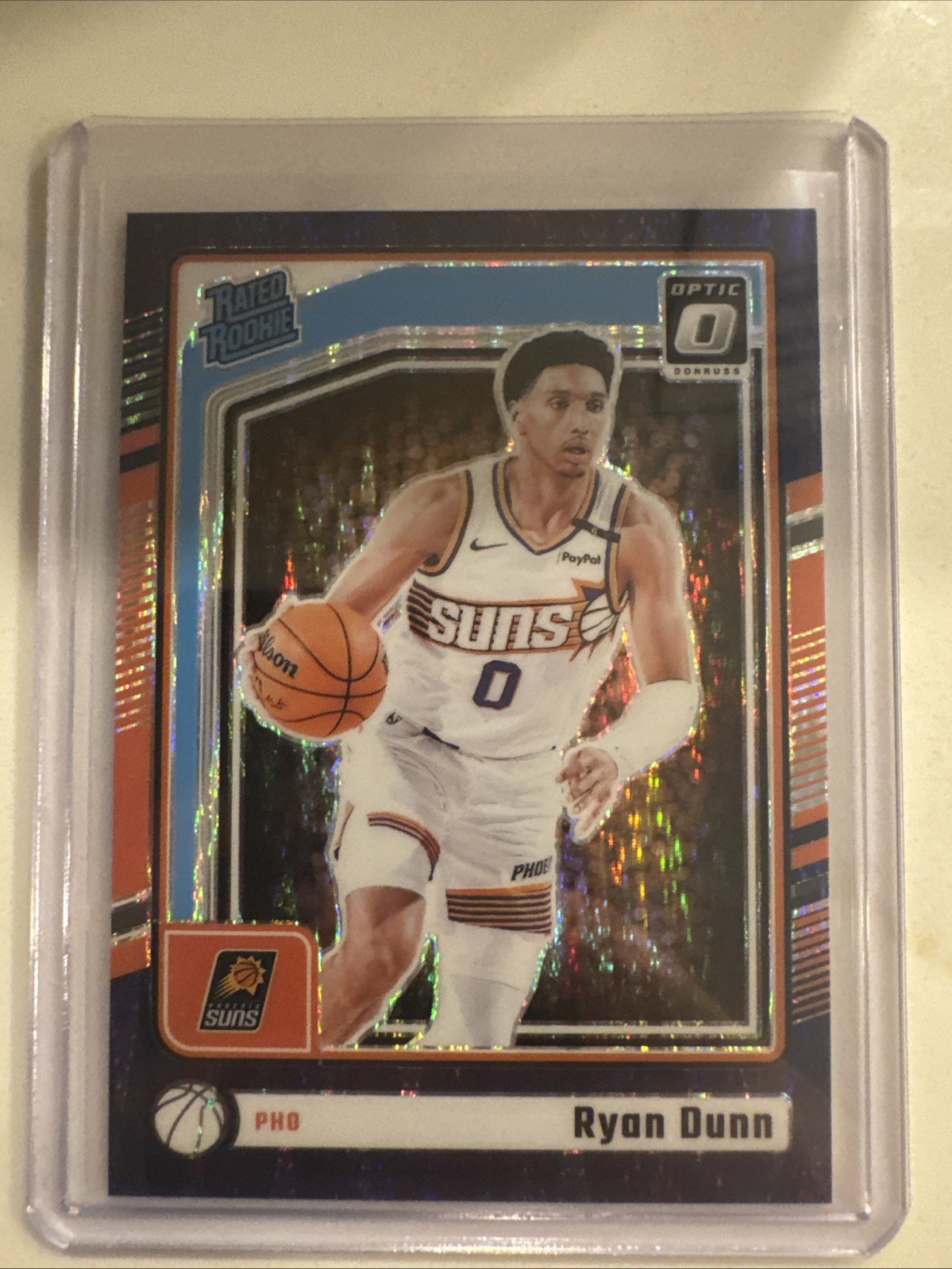 2024-25 Panini Donruss Optic Rated Rookie Ryan Dunn #279 Purple Shock Prizm (RC)