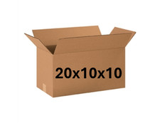 20" x 10" x 10" CARDBOARD BOX - 200 lb - SINGLE BOX - LONG BOX