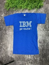 Vintage 90s IBM Ger Resultat Apple Computer T Shirt Paper Tee Men’s Size L