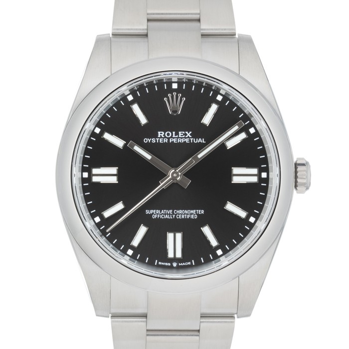ROLEX Oyster Perpetual  41 124300 Black Warranty 2023 Box/Paper