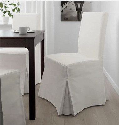 NIP - IKEA HENRIKSDAL BLEKINGE Long Chair Cover White 100% Cotton 701.546.78