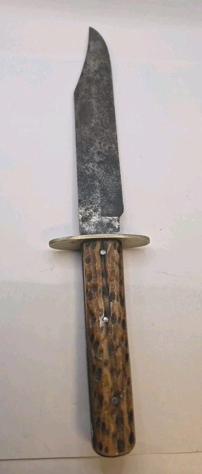 ANTIQUE JOSEPH ALLEN & SONS SHEFFIELD ENGLAND NON XLL BOWIE KNIFE 12.5" OVERALL - Image 2 of 4
