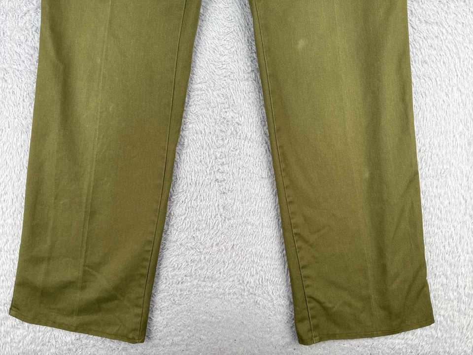 VINTAGE Boy Scouts Pants Men 30 Green Official Uniform Twill Cotton 30x33 - Image 2 of 4