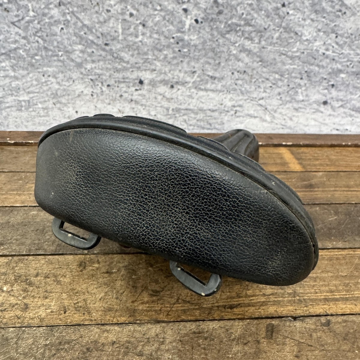 Vintage Bridgestone Kabuki BMX Seat VIC Black Padded 70s Motocross
