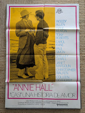 ANNIE HALL WOODY ALLEN RARE movie poster 1977 1ST RELEASE SPANISH  LA-DI-DAH!