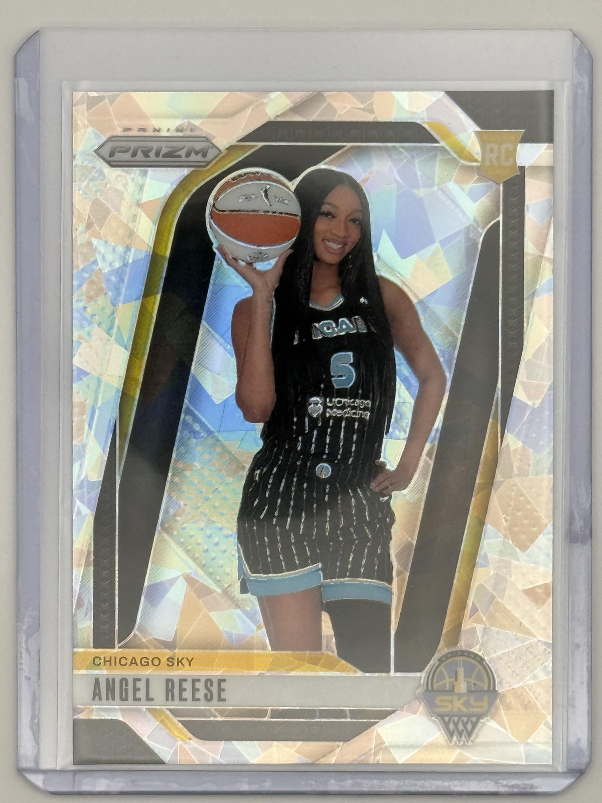2024 Panini Prizm WNBA #147 Angel Reese Ice Prizms