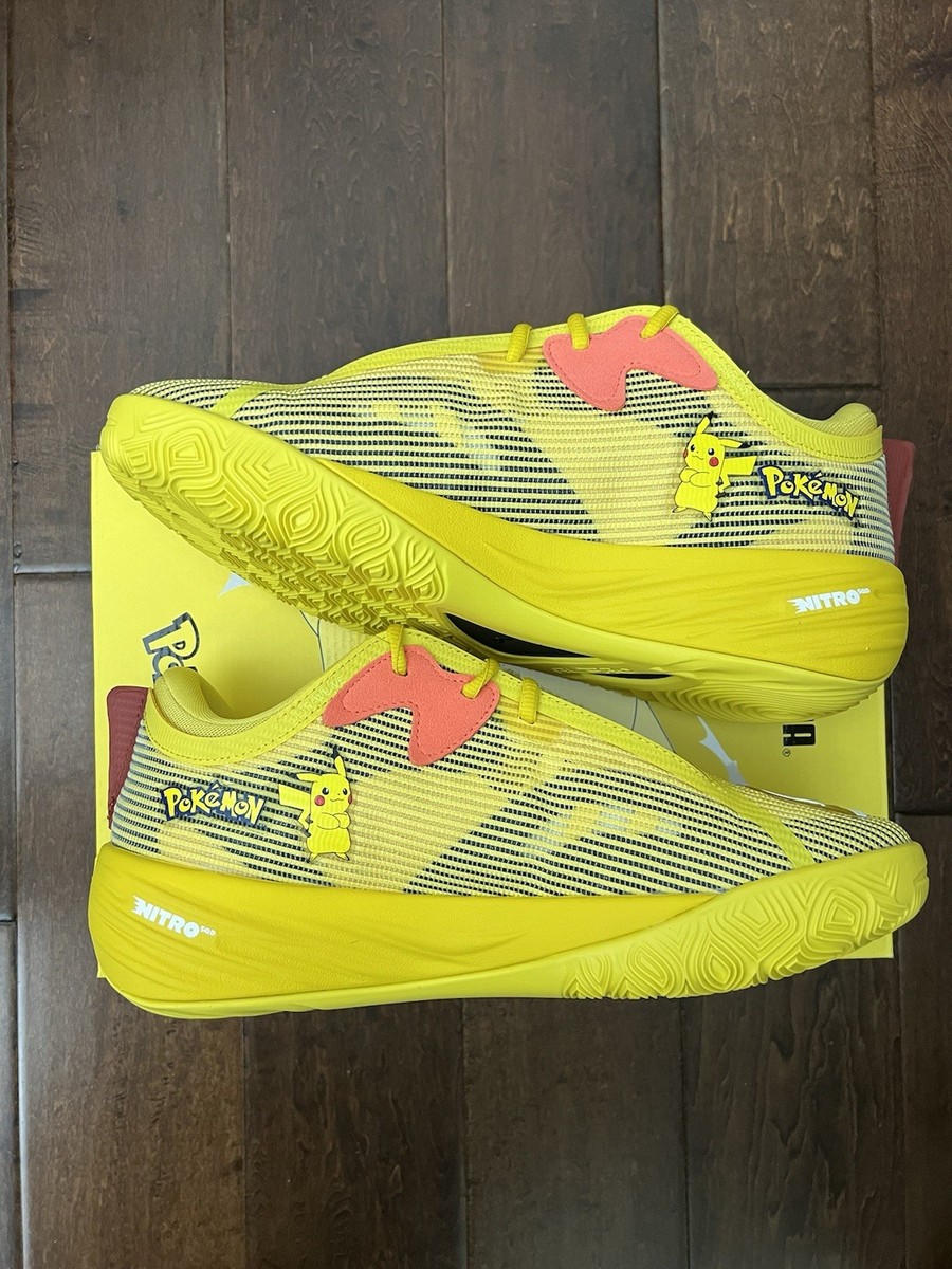 Puma x Pokemon All Pro Nitro 2 Pikachu Yellow 312843-01 Mens Size