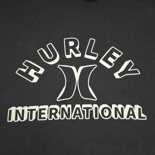 Hurley International Hoodie Pullover Sweatshirt Long Sleeve Black Mens XL - Picture 4 of 8