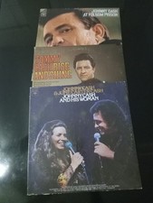 THREE JOHNNY CASH MUSIC RECORD LPS