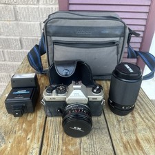 VINTAGE 1997 KALIMAR K-90 35MM SLR CAMERA  FLASH VERY NICE 