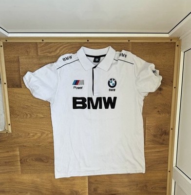 Vintage BMW F1 Racing Polo Shirt Formula One M Power Mens Size L
