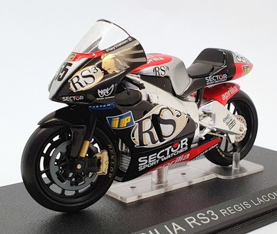 Ixo Models 1/24 Scale IB11 - Aprilia RS3 - #55 Regis Laconi 2002 - Black/Silver