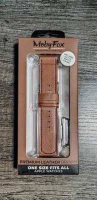 MobyFox Leather Smart Watch Band (One Size Fits All Apple Watches) BRAND NEW