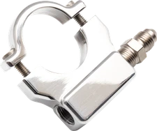 FEULING PARTS Oil Pressure Gauge Mount - 1.25" - Chrome 9056