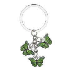 1 x Cute Butterfly Keychains for Women Aesthetic Keychain -Yellowish Green