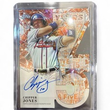 Topps MLB Chipper Jones Autograph Die Cut Card Orange 2026 Series 1 Japan