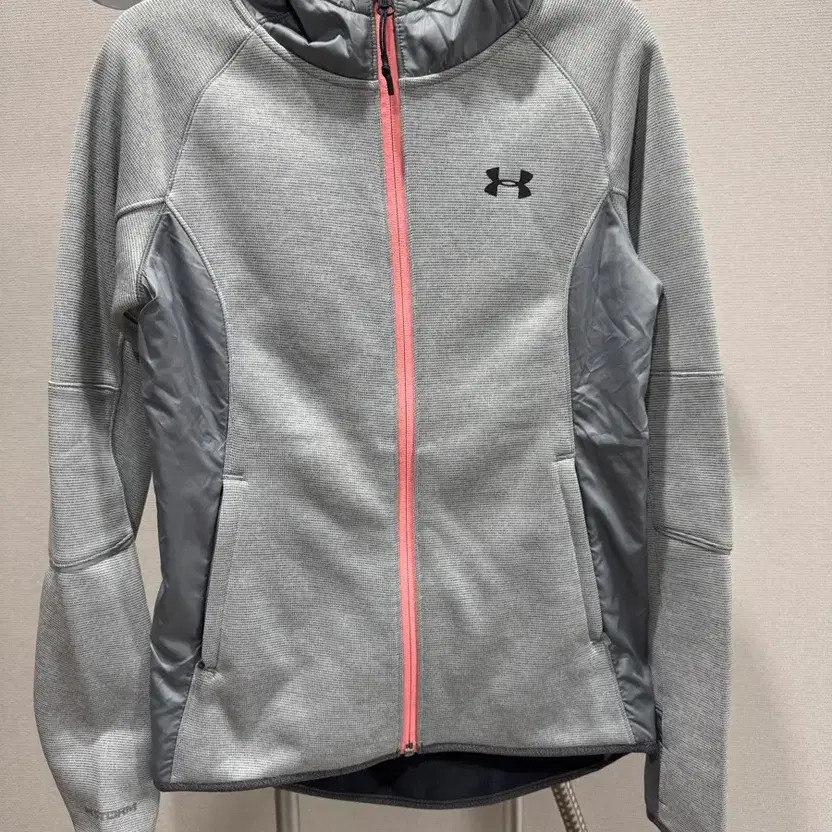 Under Armour Women's Hoodie - Gray & Pink, XS, Warm, Casual Wear thumbnail 2