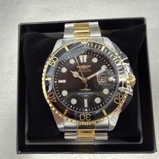 Invicta Pro Diver Watch Men 43mm Black Dial Two Tone Date Bracelet Round 30023