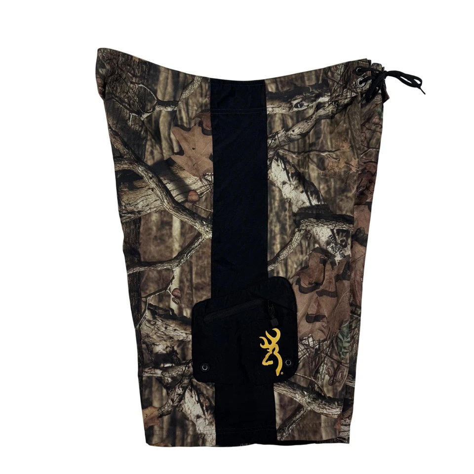 Pantalones Cortos Browning Para Hombres 38 Camuflados Bañador Negro Bolsillo Lateral Tabla Pantalones Cortos Caza Foto 4 de 4
