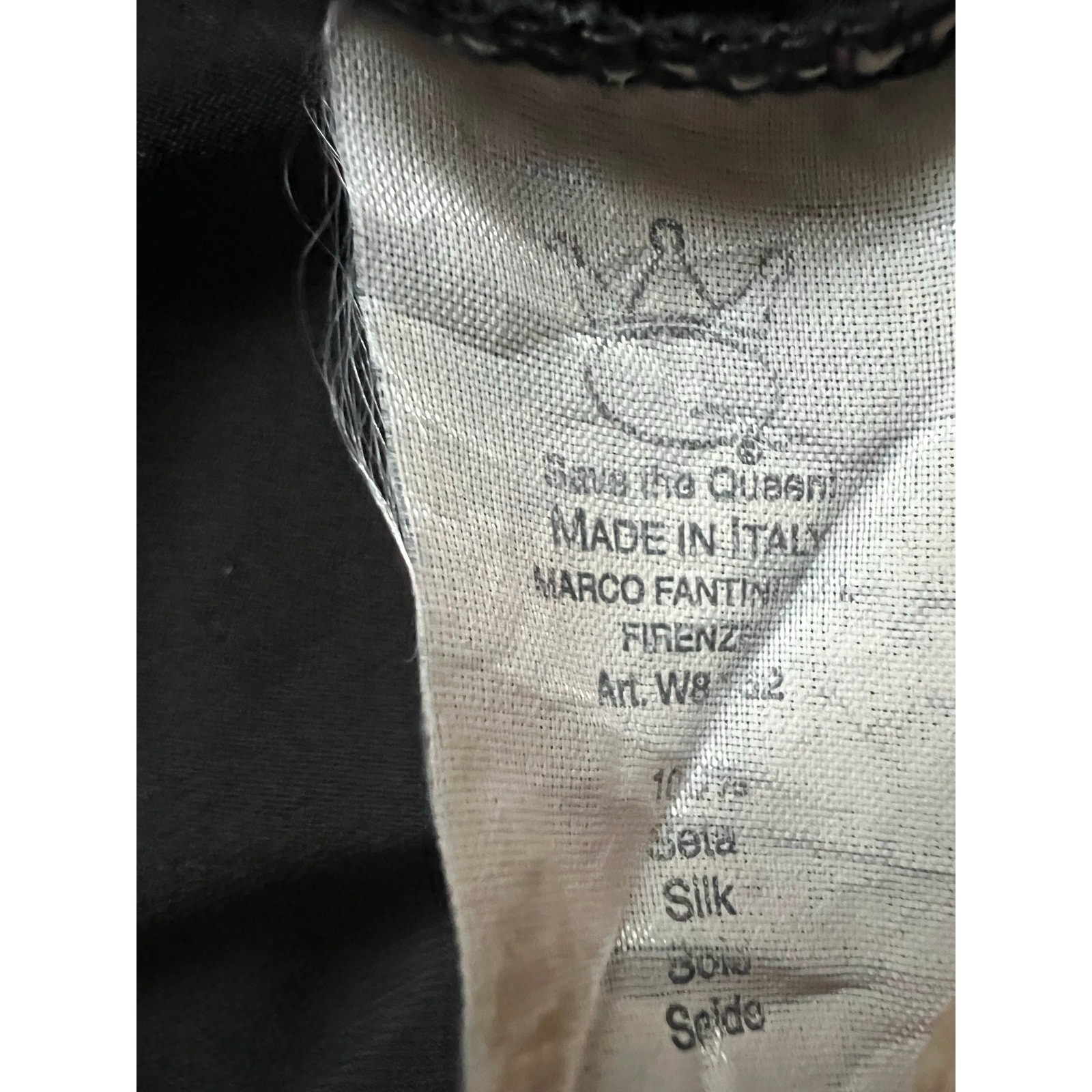 Save the Queen Gothic Patchwork 100% Silk Tunic D… - image 8