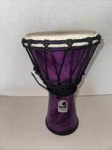 Toca Freestyle Colorsound Djembe Hand Percussion Drum Purple Rope 12" Music