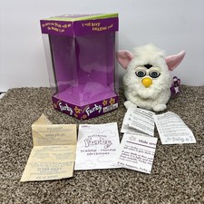 Furby Original 1998 Tiger Snowball Electronics With Box. NOT WORKING