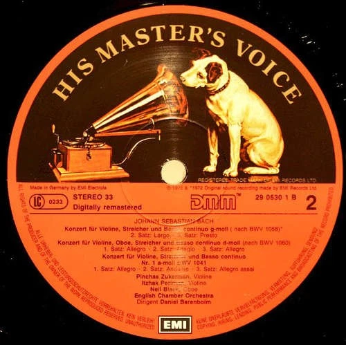 Bach* - Itzhak Perlman • Pinchas Zukerman • English Chamber Orchest Vinyl 213604 - Bild 4 von 4