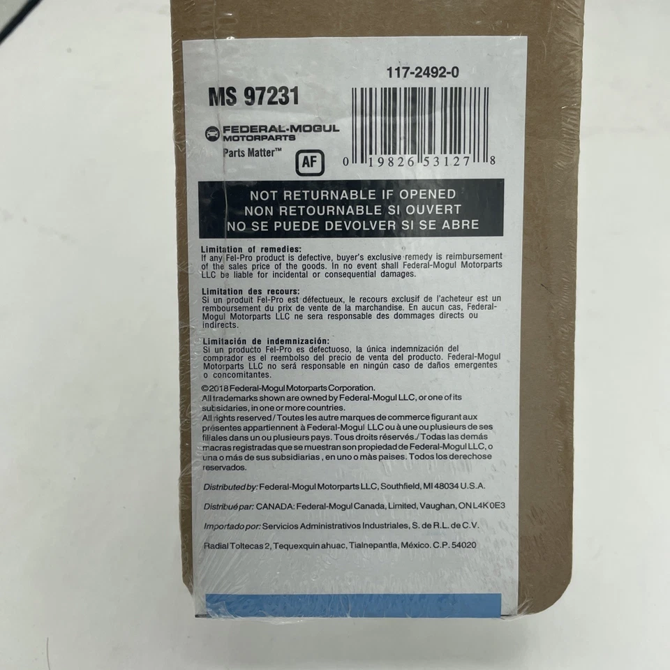 Fel-Pro MS 97231 Conjunto de Junta Coletora de Escape para 10-19 Accent Rio Soul Veloster - Imagem 4 de 4