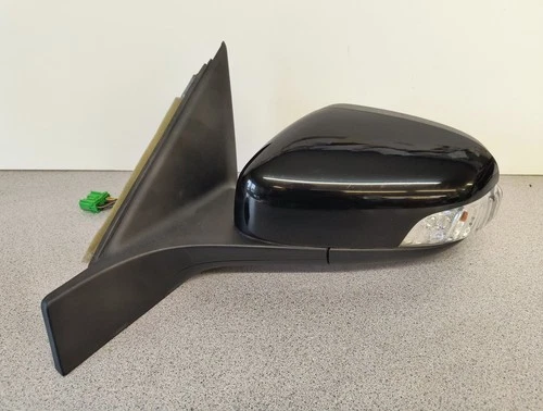 2007 Volvo S80 Left LH Driver Side Door Mirror Black Stone 019